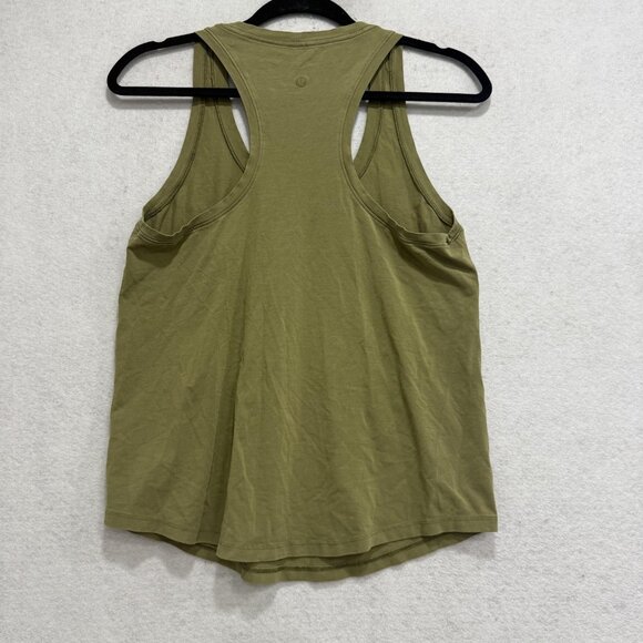 Lululemon Tank Top Womens Medium Green Racerback Athletic Workout Shirt Casual - Picture 4 of 5